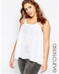Asos Curve Curve Full Swing Cami With Lace Trim