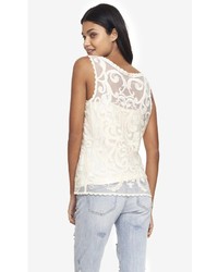 Express Baroque Lace Tank