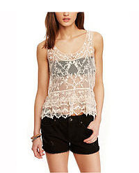 Express Baroque Tiered Lace Tank