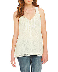 Miss Me Lace Layer Tank Top