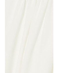 I.D. Sarrieri Lace Paneled Cashmere Blend Camisole Ivory