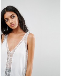Asos Tank With Lace Insert