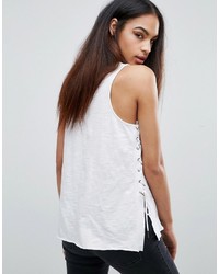 Blank NYC Tank With Side Lace Up Detail