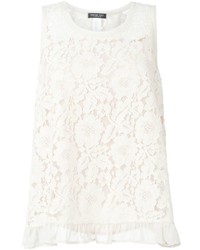 Twin-Set Floral Lace Tank Top