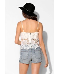 Urban Outfitters Pins And Needles Lace Overlay Cami