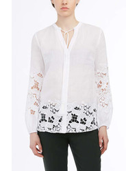Elie Tahari Lydia Long Sleeve Tunic In Cotton