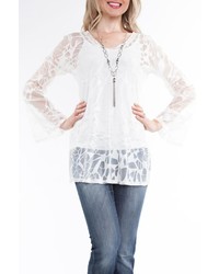 Yvonne Marie Ivory Lace Tunic
