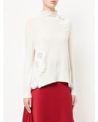 Onefifteen Lace Patch Roll Neck Sweater