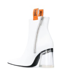 Palm Angels Block Heel Ankle Boots