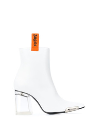 Palm Angels Block Heel Ankle Boots