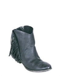 Cinzia Araia 60mm Leather Fringe Ankle Boots
