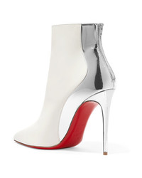 Christian Louboutin Delicotte 100 Smooth And Mirrored Leather Ankle Boots