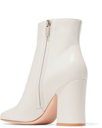 Gianvito Rossi Leather Ankle Boots White