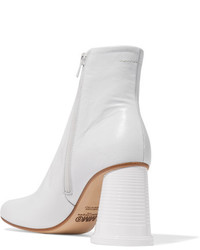 MM6 MAISON MARGIELA Leather Ankle Boots White