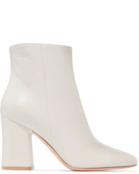 Gianvito Rossi Leather Ankle Boots White