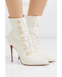Christian Louboutin Liossima 100 Patent Leather Ankle Boots