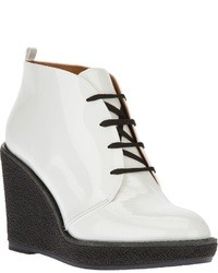 Marc by Marc Jacobs Lace Up Wedge Patent Ankle Boot