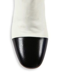Proenza Schouler Metal Heel Patent Leather Cap Toe Booties