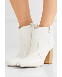 Laurence Dacade Pete Leather Ankle Boots White