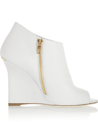 Burberry Prorsum Textured Leather Wedge Boots