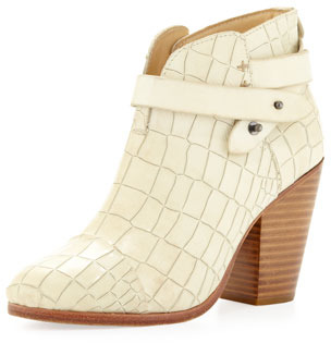 rag and bone white ankle boots