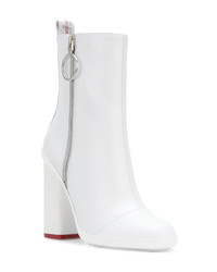 Off-White Side Zip Heeled Boots
