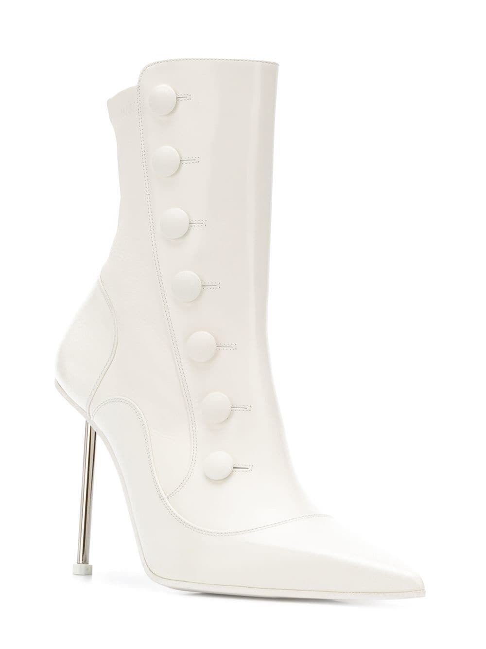 victorian white boots
