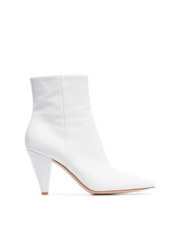 Gianvito Rossi White 45 Leather Ankle Boots