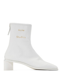 Acne Studios White Bertine Boots