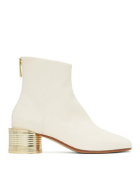 MM6 MAISON MARGIELA White Can Heel Boots
