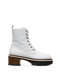 Sies Marjan White Jessa 65 Leather Boots