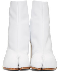 Maison Margiela White Leather Tabi Boots