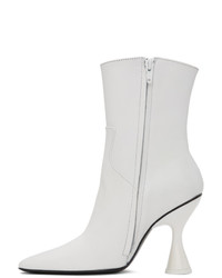 Dorateymur White Nappa Stainless Boots