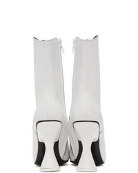 Dorateymur White Nappa Stainless Boots