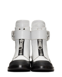 Chloé White Roy Ankle Boots