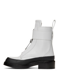 Chloé White Roy Ankle Boots