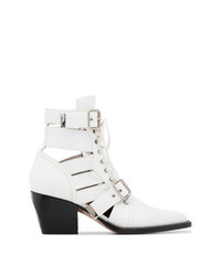 Chloé White Rylee 60 Medium Leather Boots