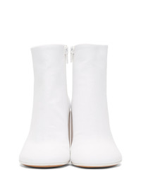 MM6 MAISON MARGIELA White Textile Ankle Boots