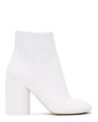 MM6 MAISON MARGIELA White Textile Ankle Boots