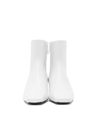 Balenciaga White Typo 40mm Boots