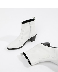 DEPP Wide Fit Leather Ankle Boots