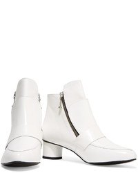 Opening Ceremony Zan Glossed Leather Ankle Boots
