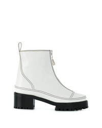 Nicole Saldaña Zip Front Ankle Boots