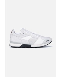 White Leather Athletic Shoes