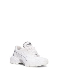 White Leather Athletic Shoes