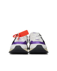 Off-White White And Purple Hg Runner Sneakers