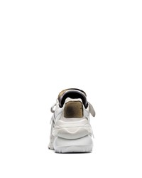 Maison Margiela White Artisanal Leather Low Top Sneakers