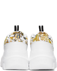 VERSACE JEANS COUTURE White Gold Speedtrack Sneakers