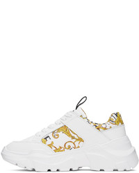 VERSACE JEANS COUTURE White Gold Speedtrack Sneakers
