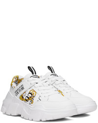 VERSACE JEANS COUTURE White Gold Speedtrack Sneakers